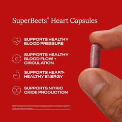 Superbeets Beet Root Capsules Quick Release 1000Mg, Helps Support Nitric Oxide P