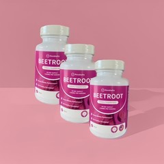 Organic Beet Root 60 Capsules Natural Energy Boost Blood Pressure 3PCS Rosabella