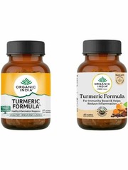 Turmeric Formula Organic India OFFICIAL USA 5 Bottles 300 Caps Immunity