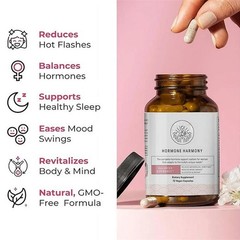 NEW Happy Mammoth Hormone Harmony Natural Hormonal Support for Women 72 Capsules