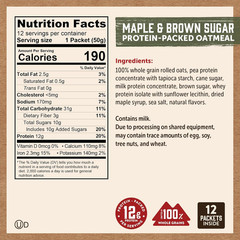 Instant Oatmeal Variety Pack – High Protein – 100% Whole Grains Breakfast Food –