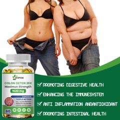Digestive System Support Supplement Candida Cleanse Natural Herbs 4 Gut & Colon