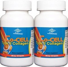 2 bottles Co-Cell Type II Collagen, Chondroitin Sulfate 90 Capsules/bottle