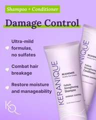 Keranique Damage Control Set for Thinning Hair – Shampoo and Conditioner for …