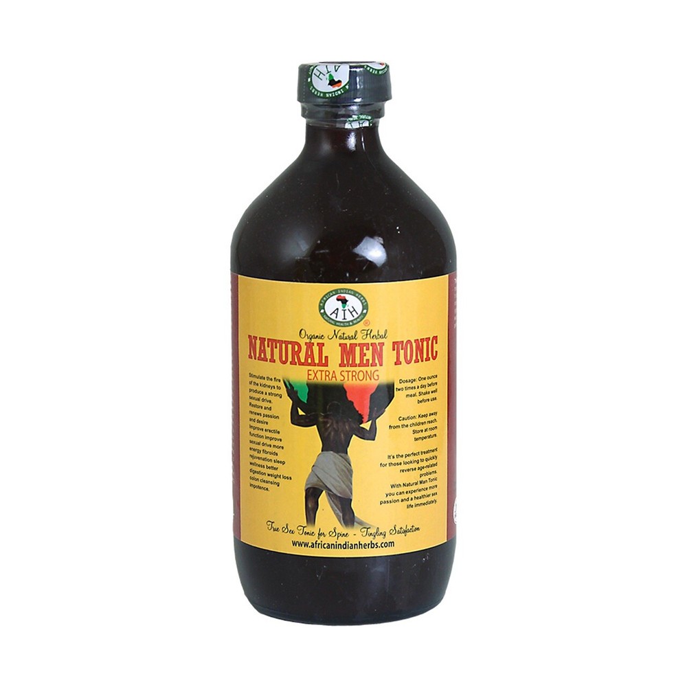 Organic Natural Men Tonic Extra Strong By “African Indian Herbs” 16 oz