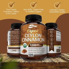 Natural Blueberry-Flavored Ceylon Cinnamon 1200mg – , Gluten Free Capsules