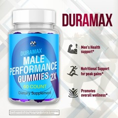 (2 Pack) Duramax Male Gummys Advanced Male Support Supplement 120 Gummies