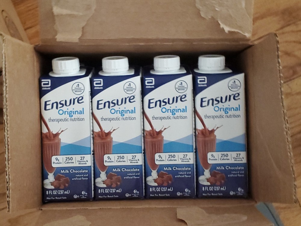 Ensure Milk Chocolate Nutritional Shake – Bulk 96 Bottles (4×24) – Complete Bala