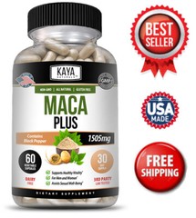 MACA Plus Supplement 60ct, Assist Sexual Well-being, Healthy Energy & Endurance