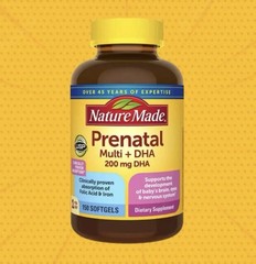 Nature Made Prenatal Multi Vitamin + DHA, 200 mg DHA, 150 Softgels