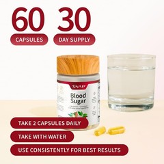 Snap Supplements Blood Sugar Blend with Berberine, CoQ10, Cinnamon, and Gymnema