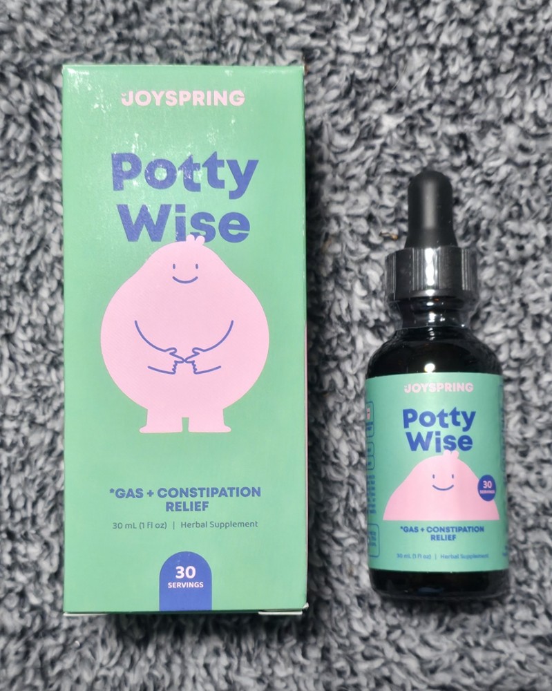 Joyspring Potty Wise Gas & Constipation Relief, 30 servings, BB 2/2028, SEALED