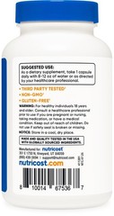 Nutricost N-Acetyl L-Cysteine (NAC) 600mg, 120 120 Count (Pack of 1), Red