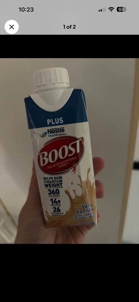 Nestle Boost Plus Nutritional Drink Vanilla, 8 Oz, 24-Pack