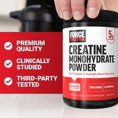 Force Factor Creatine Monohydrate Powder, 5g 10.6 Ounce (Pack of 1),