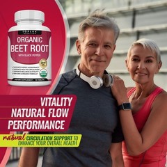 2040mg Toplux Organic Beet Root Tablets | Nitric Oxide Booster Supplement NEW