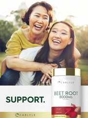 Carlyle Beet Root Capsules | 120 Count | Quick Release Capsules | Non-GMO a