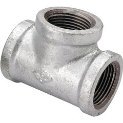 ProSource PPG130R-25X20X20 Pipe Tee, 1 x 3/4 x 3/4 in, FIPT, Malleable Steel, SC