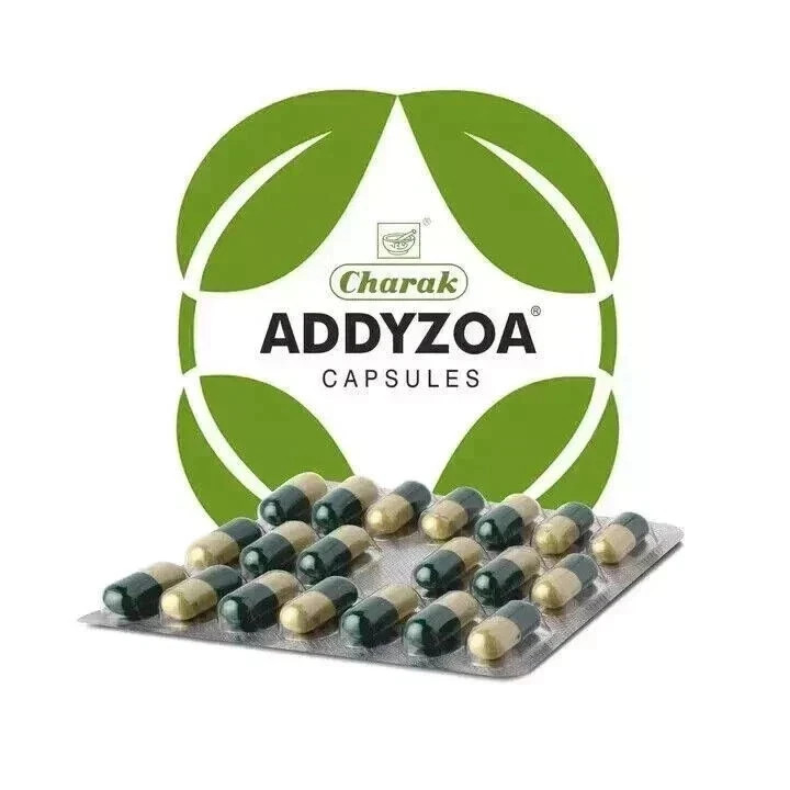 Charak Addyzoa Capsules 3 Strips (60 Capsules) | Herbal Reproductive Wellness