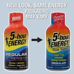 5-hour ENERGY Shot, Regular Strength, Berry, 15 Count,WEM-YMM10/20-821275377