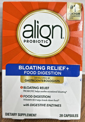 Exp 8/26 Align Probiotic Bloating Relief+Food Digestion 28 CT EXP 8/26