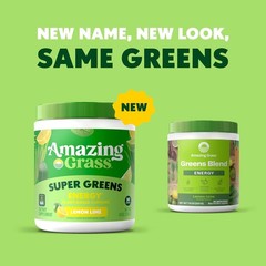 Amazing Grass Green Superfood Energy Lemon Lime 30 Servings Powder Exp 2027