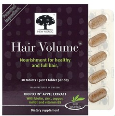 New Nordic Hair Volume Tablets – 30 Count – 10/2026