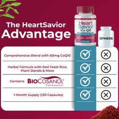 Heart Savior – Suplemento para bajar el colesterol y la salud del corazón
