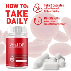 (2 Pack) Vital BP innovative Blood Support Vitamin Formula VitalBP 120 Capsules