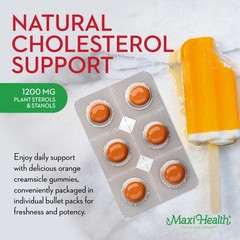 Maxi Health Cholesterol Gummies for Adults – 1200mg 30 Count (Pack of 1)