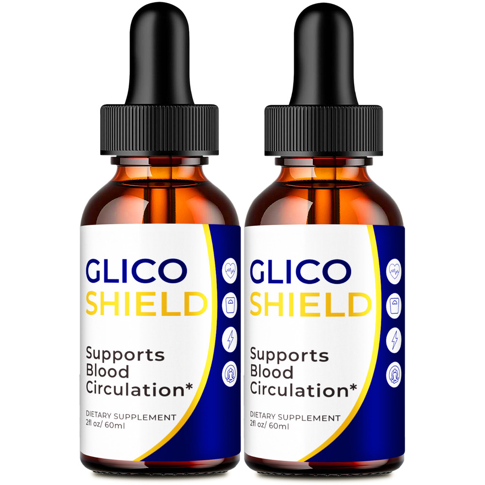 (2 Pack) Glico Shield Drops, Advanced GlicoShield Blood Support Formula Droppers