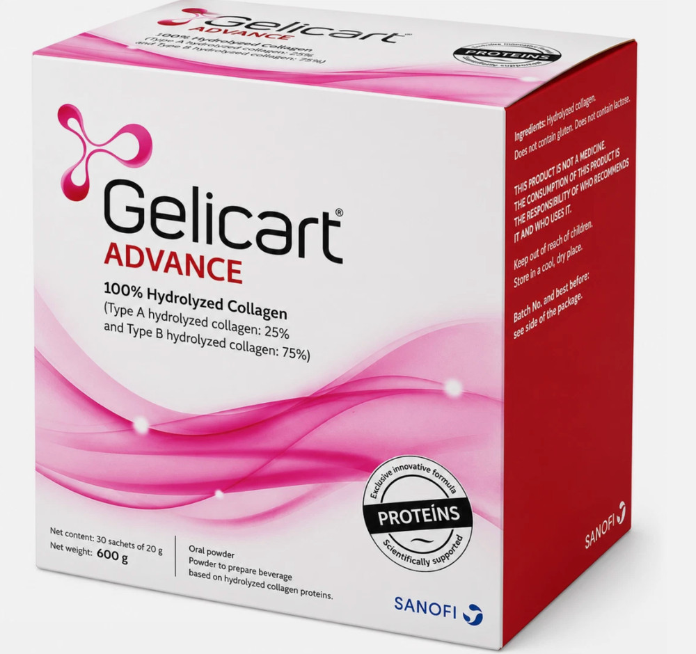 Gelicart ADVANCE Hydrolyzed Collagen 30 Sachets
