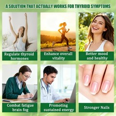 Savari Actora Thyroid Support Liquid Drops w/ Selenium Zinc Iodine L-Tyrosine