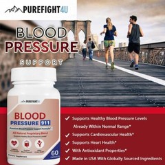 Blood Pressure 911 Support Supplement – All Natural Healthy Heart 60 Capsules