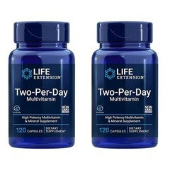 2PACK Life Extension 2-Per-Day High Potency Multi-Vitamin & Mineral Supplement