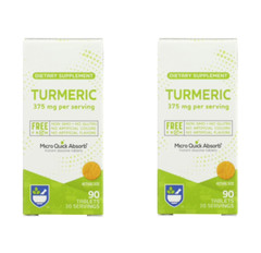 RITE AID Turmeric Instant Dissolve Tablets – 375mg – EXP. 06/24 – 90 Ct. EA