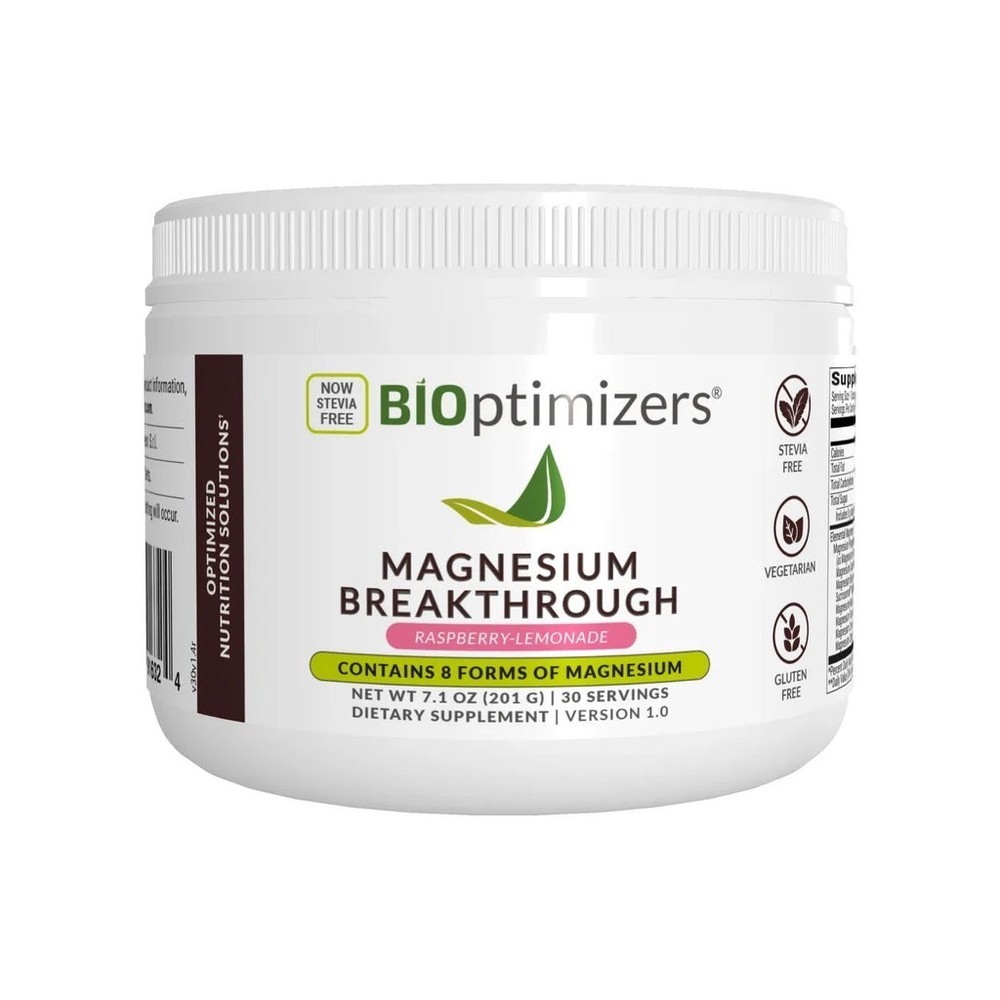 Bioptimizers Magnesium Breakthrough Raspberry Lemonade – 8 Forms of Mag