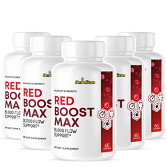 Red Boost Max- Blood Support- 5 Bottles- 300 Capsules