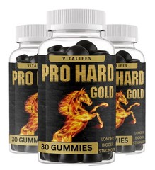 (3 Pack) Pro hard Gold Gummies Men Performance Enhancement Formula 30ct
