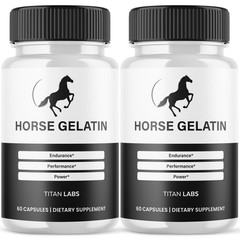 (2 Pack) Horse Gelatin Advanced Male Support Supplement HorseGelatin 120 Capsule