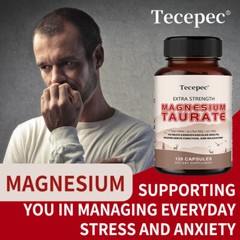 Magnesium Taurate Capsules Support Cardiovascular Health Stress Relief