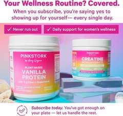 Pink Stork Creatine Powder – By Women for Women – 5g Unflavored – 5.29 oz.