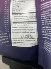 Dr. Berg Multi Collagen Peptides Unflavored Powder Two Pack 14.10 oz Exp 07/2027