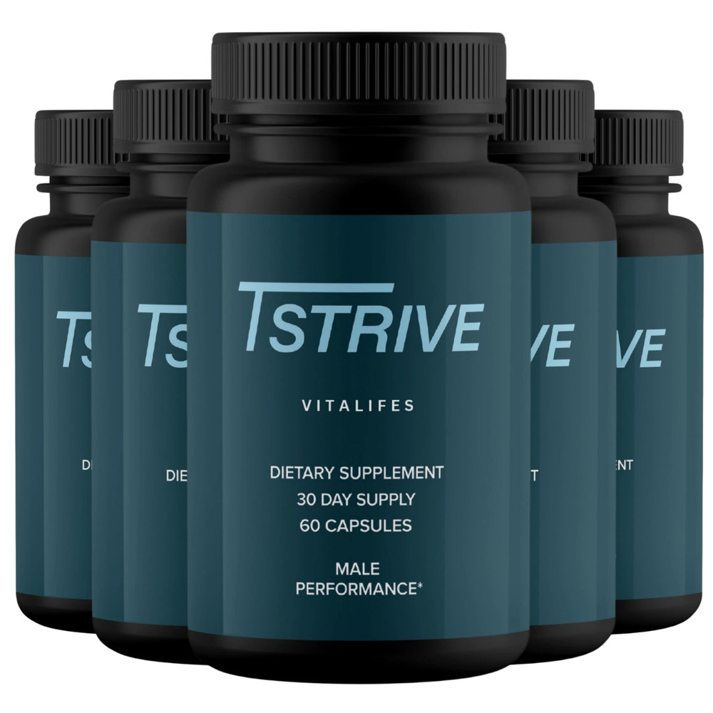 (5 Pack) Tstrive Advanced Male Support Performance Supplement 300 Capsules