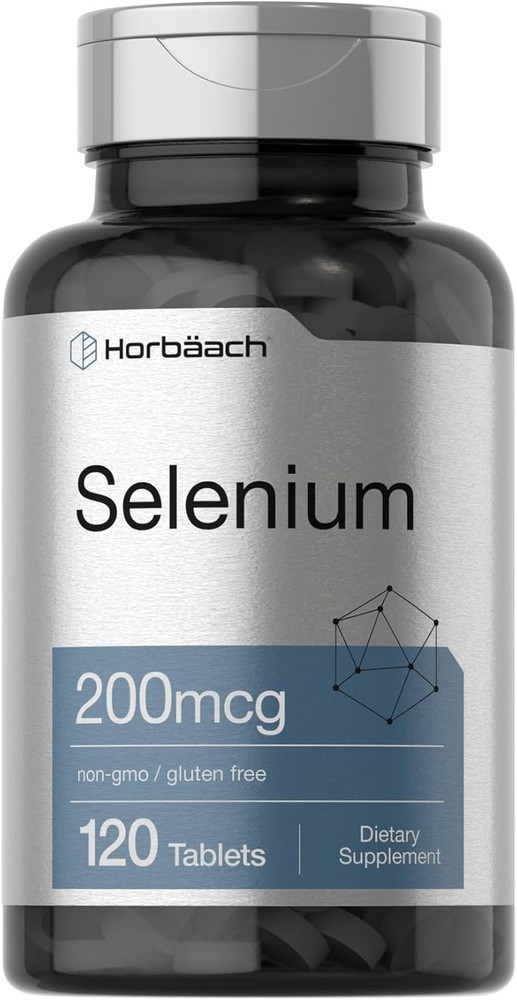 Selenium Supplement 200Mcg for Women and Men| 120 Tablets | Non-Gmo and Gluten F