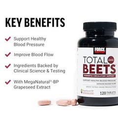 Beet Root Tablets 120 Count Grape Seed Extract Nitric Oxide Booster Heart