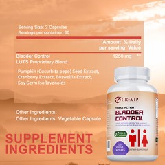 Bladder Control Capsules – Helps with Overactive Bladder,Improve Bladder Control