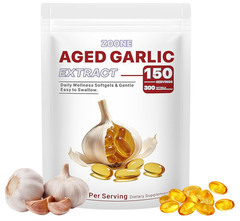 2 Years Aged Garlic Extract Odorless Organic 300 Softgels Heart Immune Support