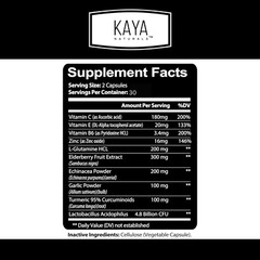 Immune System Booster, Vitamin C, Elderberry, Zinc, Probiotics, Echinacea