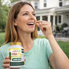 Ultra Strength Bromelain Pineapple Enzyme Bottle 2600g 90 Capsules Pills NoGMO